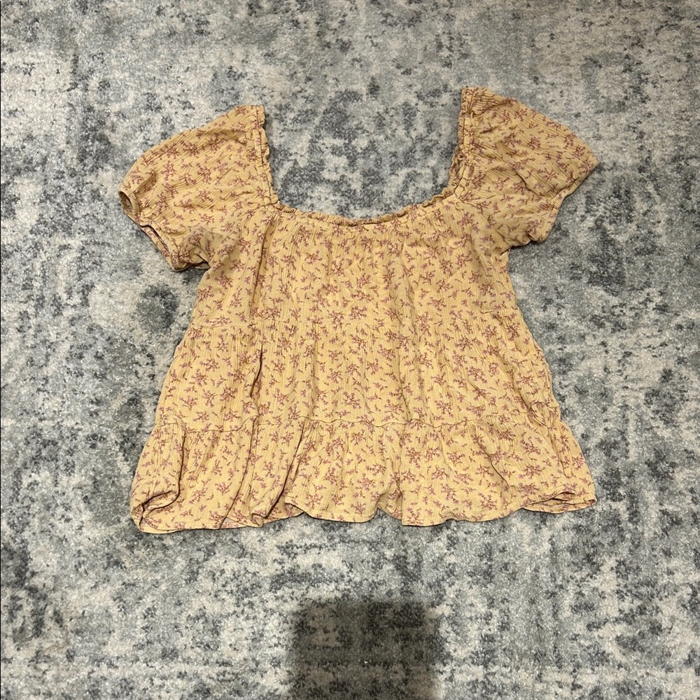 BE COOL Yellow Floral Blouse